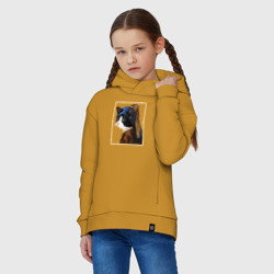Детское худи Oversize хлопок Кошечка с жемчужной сережкой Ян Вермеер - фото 2