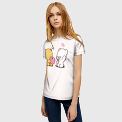 Женская футболка 3D Плюшевое признание в любви - фото 2