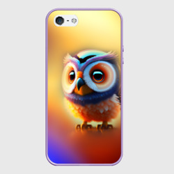 Чехол для iPhone 5/5S матовый Яркая совушка