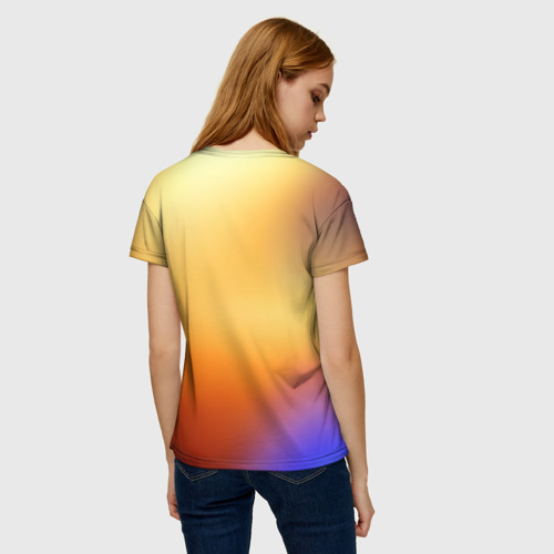 Женская футболка 3D Яркая совушка, цвет 3D печать - фото 4