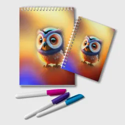Блокнот Яркая совушка