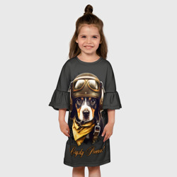 Детское платье 3D Милый щенок пилот - фото 2
