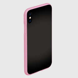 Чехол для iPhone XS Max матовый Черная виньетка для черного - фото 2