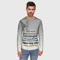 Мужской лонгслив 3D Mockingbird - фото 2