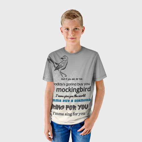 Детская футболка 3D Mockingbird, цвет 3D печать - фото 3