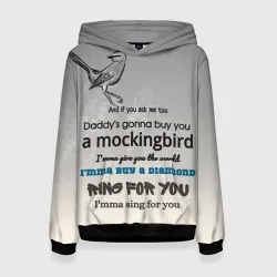 Женская толстовка 3D Mockingbird