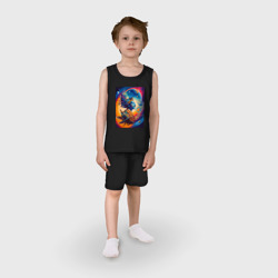 Детская пижама с шортами хлопок Salvador Dali - space portrait - neural network - фото 2