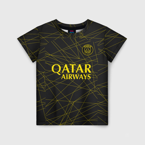 Детская футболка 3D Килиан Мбаппе форма ПСЖ 22-23 четвертая - купить по ...