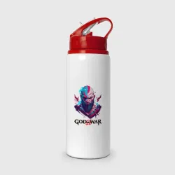 Бутылка для воды с трубочкой God of War, Kratos