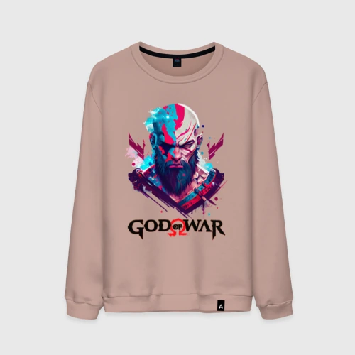 Мужской свитшот хлопок God of War, Kratos