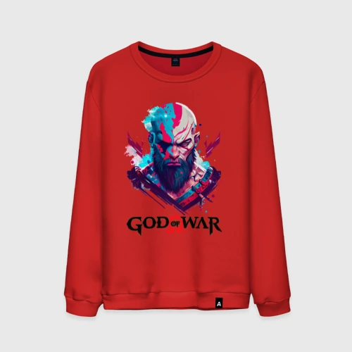 Мужской свитшот хлопок God of War, Kratos