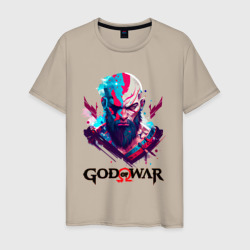 God of War, Kratos – Мужская футболка хлопок с принтом купить со скидкой в -20%