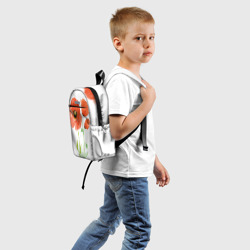 Детский рюкзак 3D Красные акварельные маки - фото 2