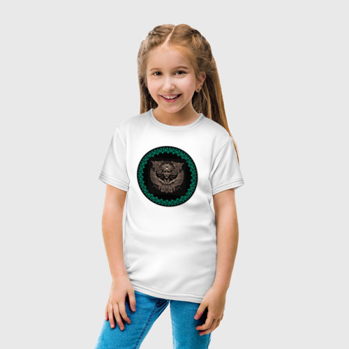 Детская футболка хлопок с принтом Девушка ангел от нейросети, вид сбоку #3