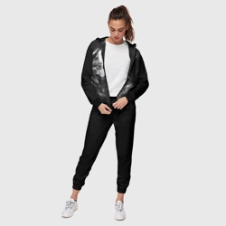 Женский костюм 3D Пара волков - белый и черный - фото 2