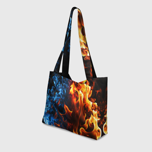 Пляжная сумка 3D Битва огней - два пламени - фото 3