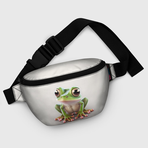 Поясная сумка 3D с принтом Симпатичная лягушка, фото #5