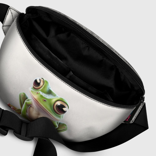 Поясная сумка 3D с принтом Симпатичная лягушка, фото #6