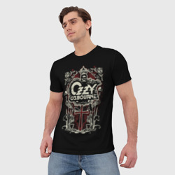 Мужская футболка 3D Ozzy Osbourne logo - фото 2