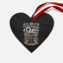 Деревянная игрушка Сердце Ozzy Osbourne logo
