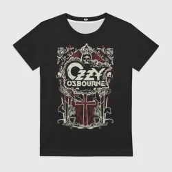Женская футболка 3D Ozzy Osbourne logo