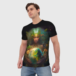 Мужская футболка 3D Мать-Земля - фото 2