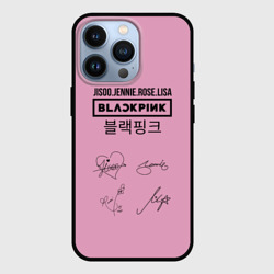 Чехол для iPhone 13 Pro Blackpink лого и подписи