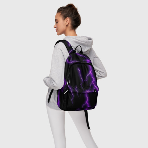 Рюкзак 3D Фиолетовые молнии - фото 5