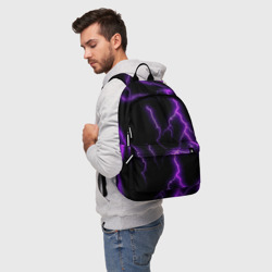 Рюкзак 3D Фиолетовые молнии - фото 2