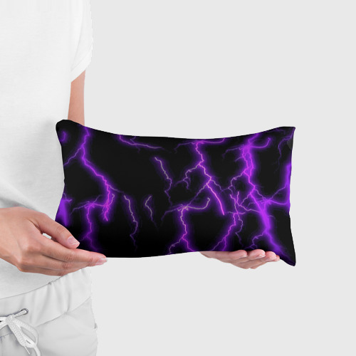 Подушка 3D антистресс Фиолетовые молнии - фото 3
