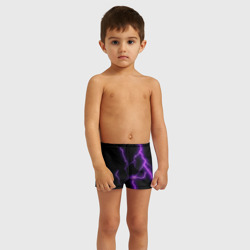 Детские купальные плавки 3D Фиолетовые молнии - фото 2