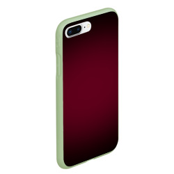 Чехол для iPhone 7Plus/8 Plus матовый Марсала темная, градиент - фото 2