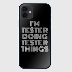 I'm tester doing tester things: на темном – Чехол для iPhone 12 Mini с принтом купить
