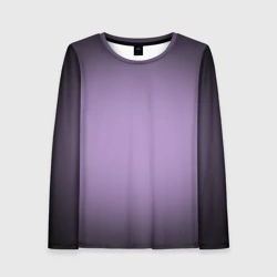 Женский лонгслив 3D Сиреневый градиент