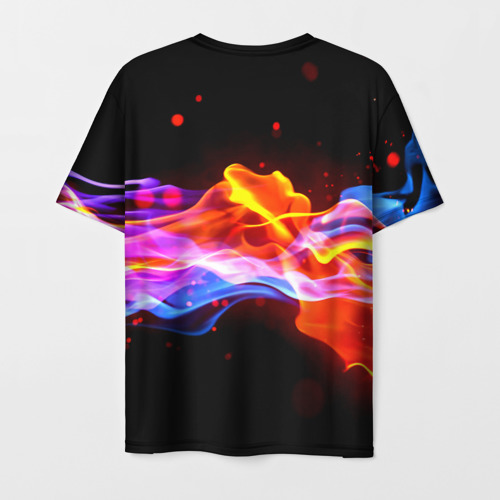 Мужская футболка 3D Битвы огней волны, цвет 3D печать - фото 2