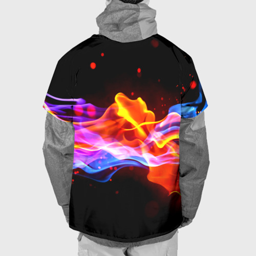 Накидка на куртку 3D Битвы огней волны, цвет 3D печать - фото 2