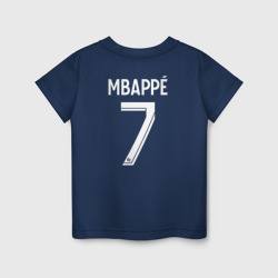 Детская футболка хлопок Килиан Мбаппе форма PSG 22-23 домашняя