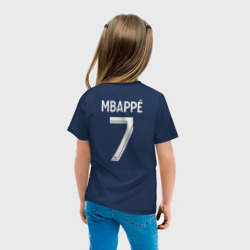 Детская футболка хлопок Килиан Мбаппе форма PSG 22-23 домашняя - фото 2