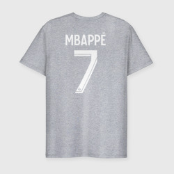 Мужская футболка хлопок Slim Килиан Мбаппе форма PSG 22-23 домашняя