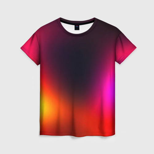 Женская футболка 3D с принтом Абстрактная текстура, вид спереди #2