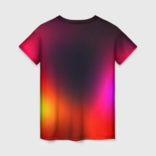 Женская футболка 3D с принтом Абстрактная текстура, вид сзади #1
