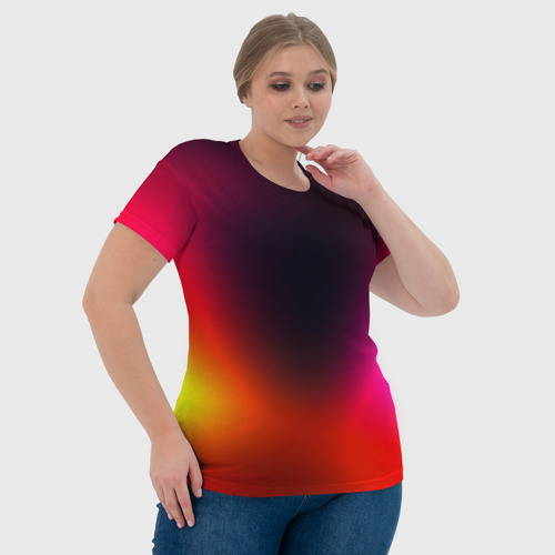 Женская футболка 3D с принтом Абстрактная текстура, фото #4