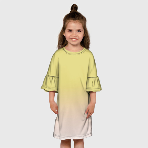 Детское платье 3D с принтом Цветовой градиент, вид сбоку #3