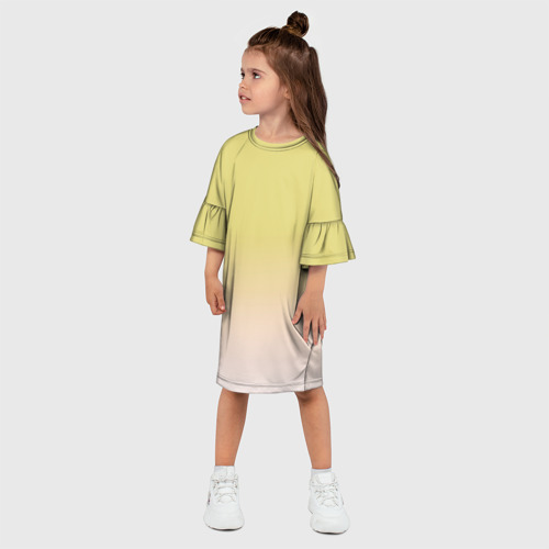 Детское платье 3D с принтом Цветовой градиент, фото на моделе #1