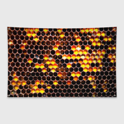 Флаг-баннер Медовые пчелиные соты