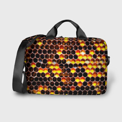 Сумка для ноутбука 3D Медовые пчелиные соты