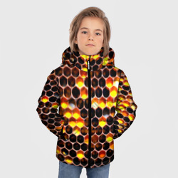 Зимняя куртка для мальчиков 3D Медовые пчелиные соты - фото 2