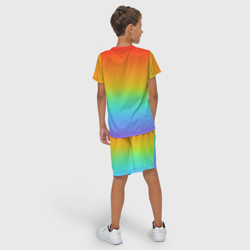 Детский костюм с шортами 3D Я радуга, цвет 3D печать - фото 4