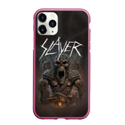 Чехол для iPhone 11 Pro Max матовый Slayer rock monster