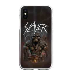 Чехол для iPhone XS Max матовый Slayer rock monster